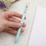 Pastel Green Ballpoint Pen With Gold Clip, thumbnail 2 of 4
