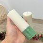 Two Tone Ombre Christmas Pillar Candle Christmas Decor, thumbnail 5 of 10