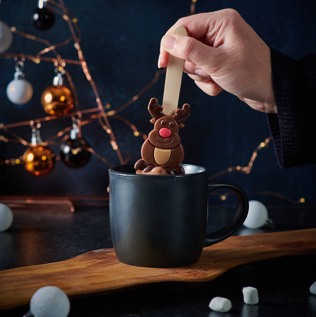 Christmas Rudolph Hot Chocolate Spoon By Cocoa Delicious