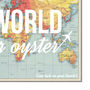 'The World Is Your Oyster' Map Print, thumbnail 5 of 5