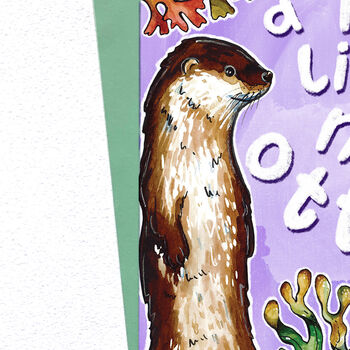 Otter Mum Card Birthday Or Mother's Day Card, 2 of 5