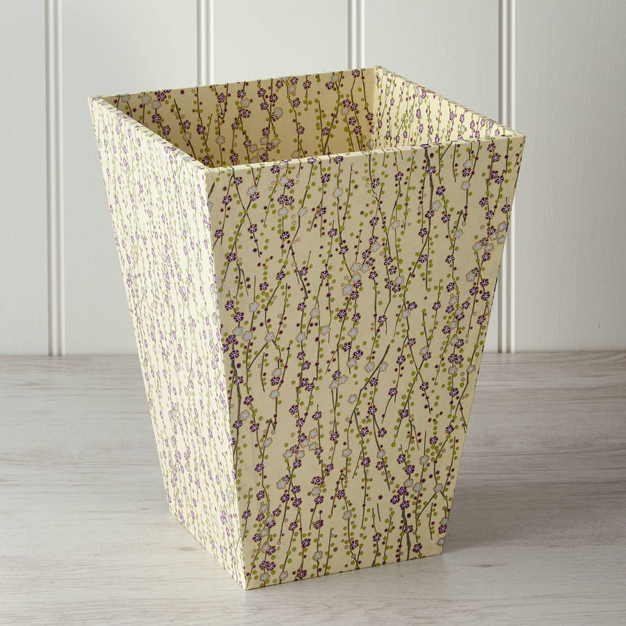 waste paper bin chiyogami by harris & jones | notonthehighstreet.com