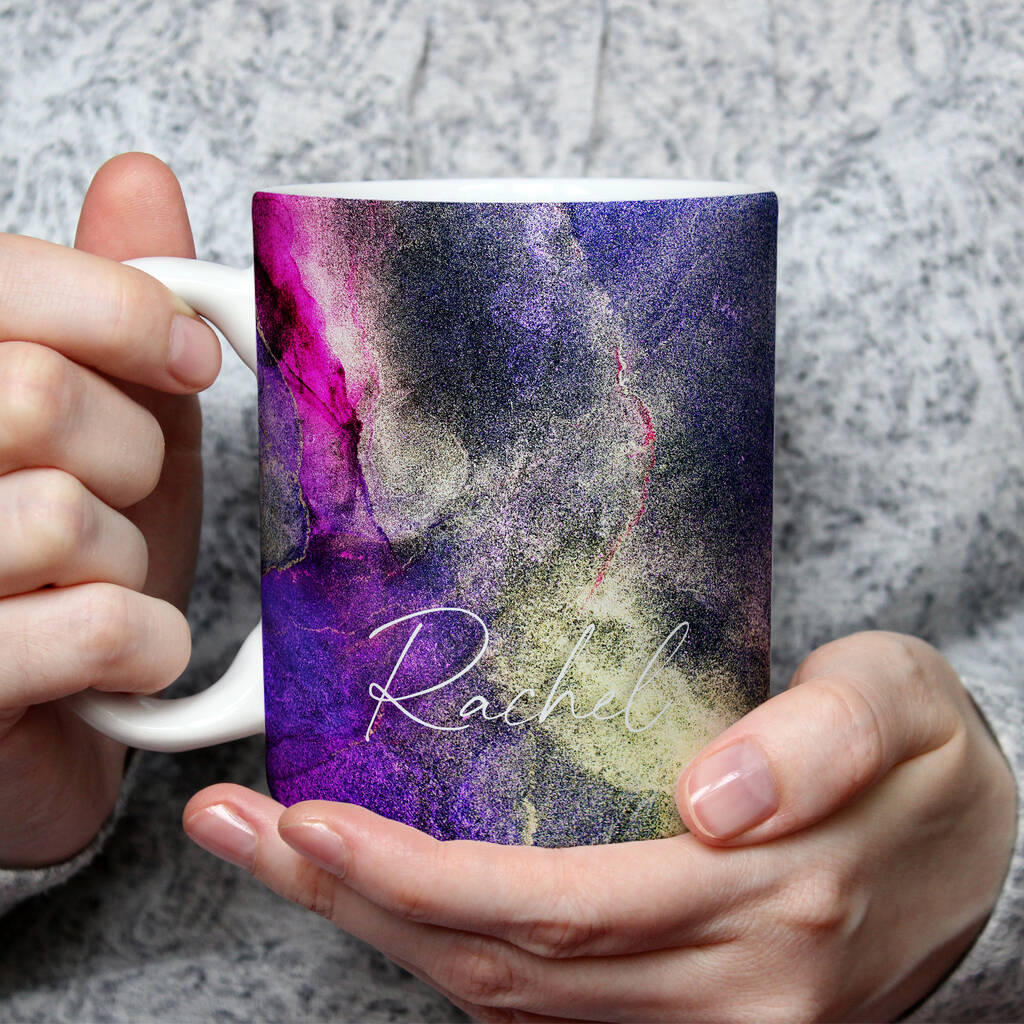 Personalised Colourful Star Light Ceramic Mug By The Lampshade Jungle