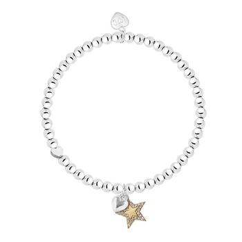Merry Christmas Sparkly Gold Star Bracelet Gift, 2 of 4