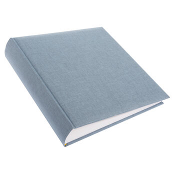 Extra Large Traditional Style Linen Photograph Album With Opaque Interleaves, 7 of 9
