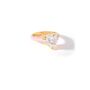 Gold Plated Cz Heart Pink Enamel Ring, thumbnail 3 of 5