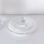 Luxury Clear Glass Bathroom Jar With Airtight Lid, thumbnail 7 of 11