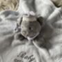 Embroidered Blue And Grey Baby Bear Comforter, thumbnail 5 of 6