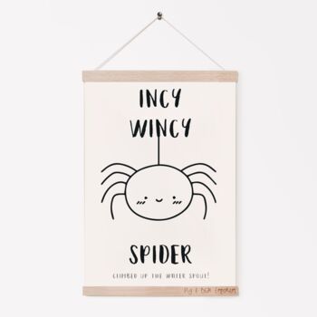 'Incy Wincy Spider' Nursery Rhyme Print, 4 of 5