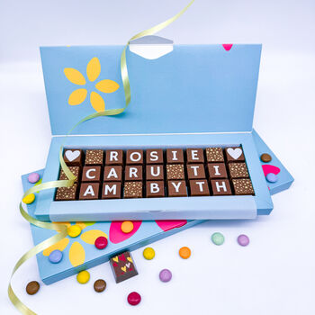 Personalised Welsh Love You Forever Chocolate Gift, 4 of 8