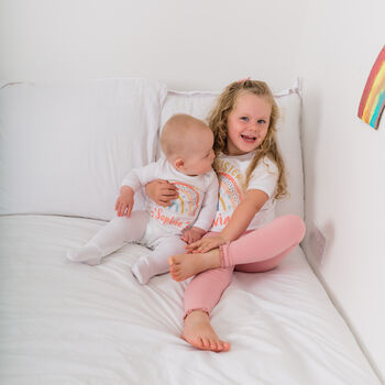 Personalised Big And Little Sister Brother Rainbow Set, 6 of 12