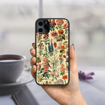 Typograph Vintage Botanical Flowers iPhone Case, 2 of 3