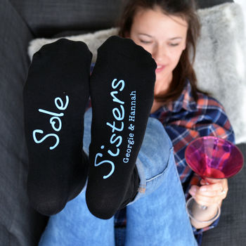 sole sister personalised women's socks by solesmith ...