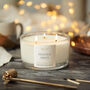 Scented Luxury Three Wick Soy Wax Candle, thumbnail 1 of 9