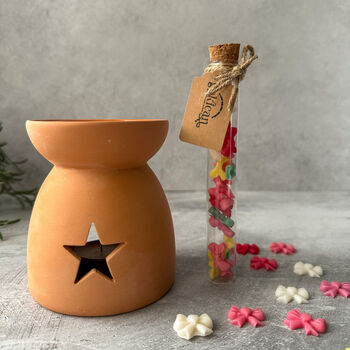 Terracotta Wax Melter And Wax Melt Gift Set, 2 of 5