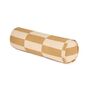 Vibes Cylinder Cushion Mustard And Sand Tiles, thumbnail 1 of 3