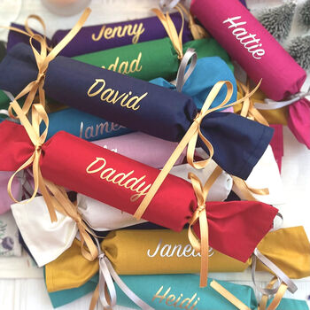 Personalised Reusable Fabric Christmas Crackers, 6 of 12