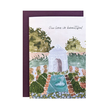 Walled Garden Anniversary Card For Her, 3 of 5