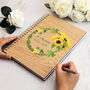 Personalised Sunflower Wedding Day Guest Book, thumbnail 2 of 6