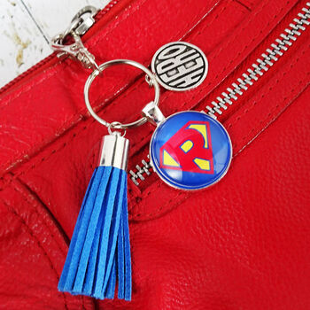 Personalised Super Hero Keyring And Bag Charm, 2 of 6