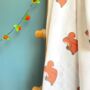 Muslin Swaddle Baby Blanket Squirrels, thumbnail 3 of 7