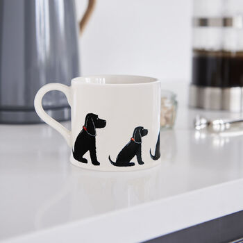 Black Cocker Spaniel Cufflinks Personalised Dog Lover Gift, 7 of 12