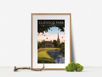 Clissold Park London Travel Poster Art Print, 4 of 7