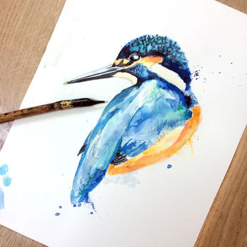 Inky Kingfisher Phone Case, 4 of 5