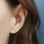 Silver Duck Stud Earrings, thumbnail 5 of 6