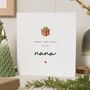 Personalised Christmas Card For Nana Nan Nanny Nanna, thumbnail 1 of 7