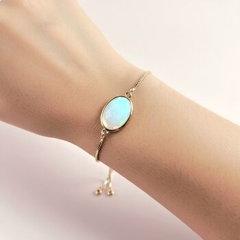 Opalite Adjustable Bolo Bracelet Taylor Swift Inspired, 2 of 5