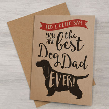 Best Dog Dad Ever 'A6 Size' Card, 8 of 12