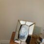 Art Deco Mirrored Photo Frame 4x6 10x15cm Elegant Glass Picture Frame Gift, thumbnail 7 of 7