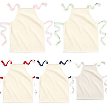 Personalised Kids Cotton Chef Baking Playtime Apron, 2 of 11
