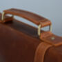 Worn Look Genuine Leather Briefcase Laptop Bag, thumbnail 4 of 12