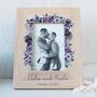 Personalised Photo Frame With Purple Flowers, thumbnail 5 of 11