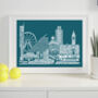Manchester Skyline Typography Print, thumbnail 8 of 8