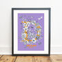 Personalised Floral Initial Print, thumbnail 4 of 11