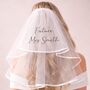 Personalised Bride Mrs Veil And Sash Set, thumbnail 1 of 3