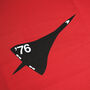 Concorde 76 Airplane Red T Shirt, thumbnail 4 of 6