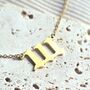 111 Angel Numbers Necklace In Stainless Steel With Adjustable Chain, thumbnail 4 of 7