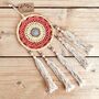 Pink And Yellow Crochet Handmade Dream Catcher, thumbnail 1 of 8