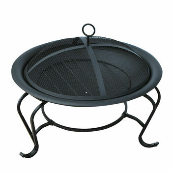 Fire Pit With Protective Grill Grate, 2 of 9