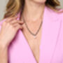 Decus Freshwater Pearl Drop On Chunky White Gold Fill Chain, thumbnail 3 of 4