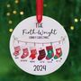 Personalised Family Stocking Christmas Bauble, thumbnail 3 of 4