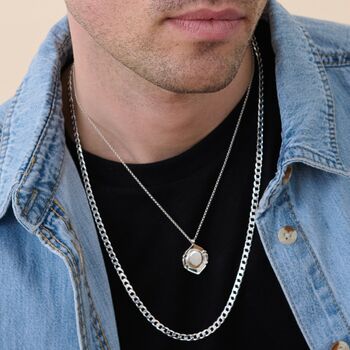 Sterling Silver Curb Chain Necklace Four.3mm 24 Inch, 4 of 5