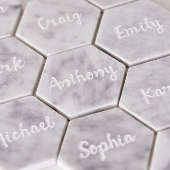 Marble Personalised Wedding Place Setting, 10 of 10