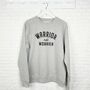 Warrior Not Worrier Sweatshirt, thumbnail 2 of 3