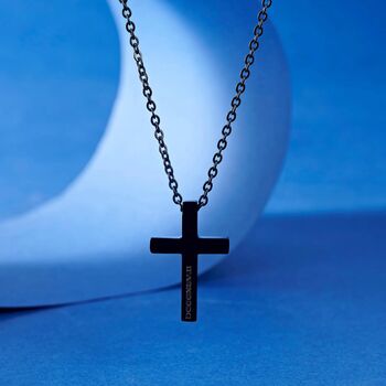 Silver Personalised Cross Pendant, 5 of 11