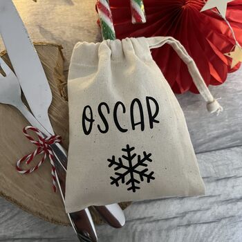 Eco Friendly Alternative Christmas Cracker Bag, 3 of 3